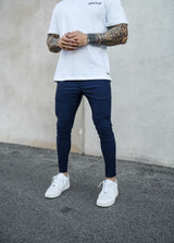 Stretch Chino Spray On Fit - Navy - Gods Plan Clothing