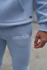 Gods Plan Slim Fit Sweatpants - Light Blue - Gods Plan Clothing