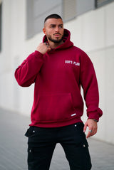 Trust The Process Oversized Hoodie - Maroon