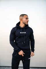 Gods Plan Slim Fit Hoodie - Navy - Gods Plan Clothing