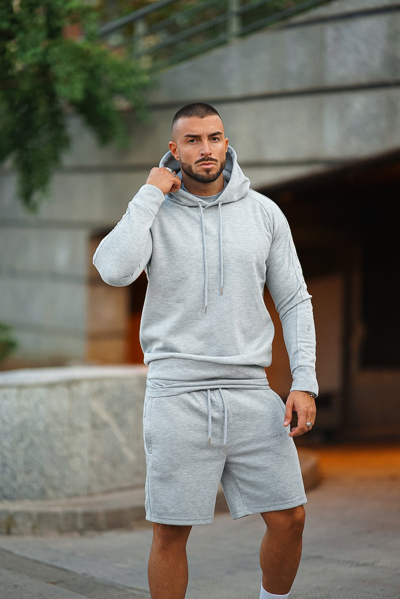 GP Slim Fit Hoodie - Grey Marl