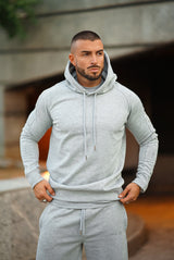 GP Slim Fit Hoodie - Grey Marl