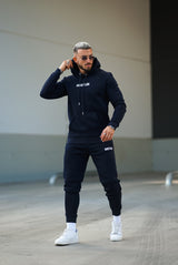 Gods Plan Slim Fit Hoodie - Navy